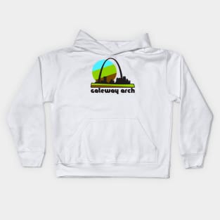 Retro Gateway Arch ))(( Tourist Souvenir National Park Design Kids Hoodie